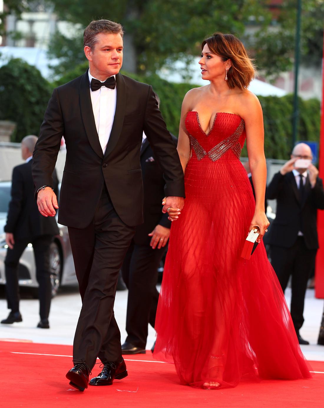 Igralec Matt Damon in njegova žena Luciana