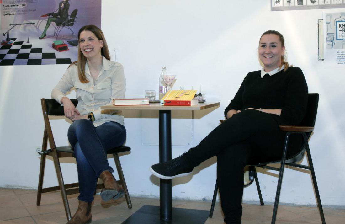 Pogovor sta povezovali urednica Mične Daša Mavrič in novinarka Maja Fister.