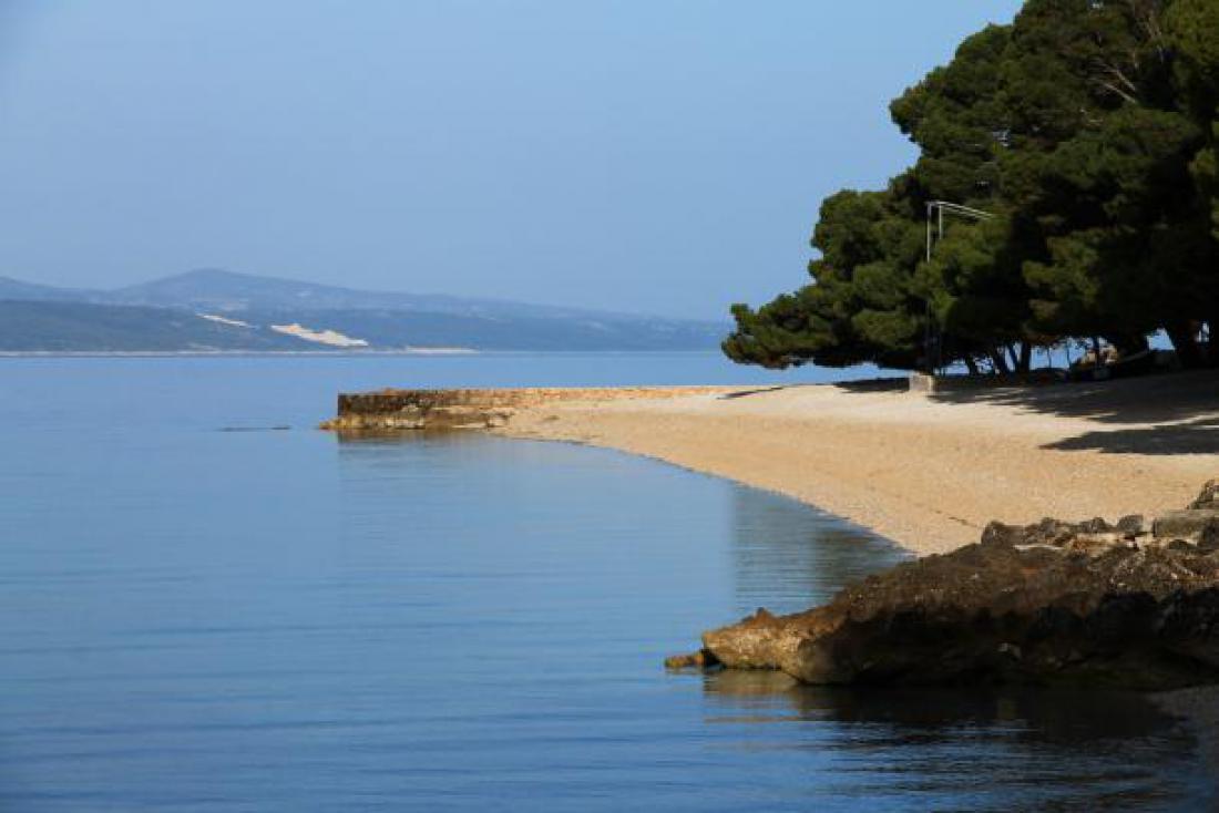 Plaža Punta rata Brela, Hrvaška.