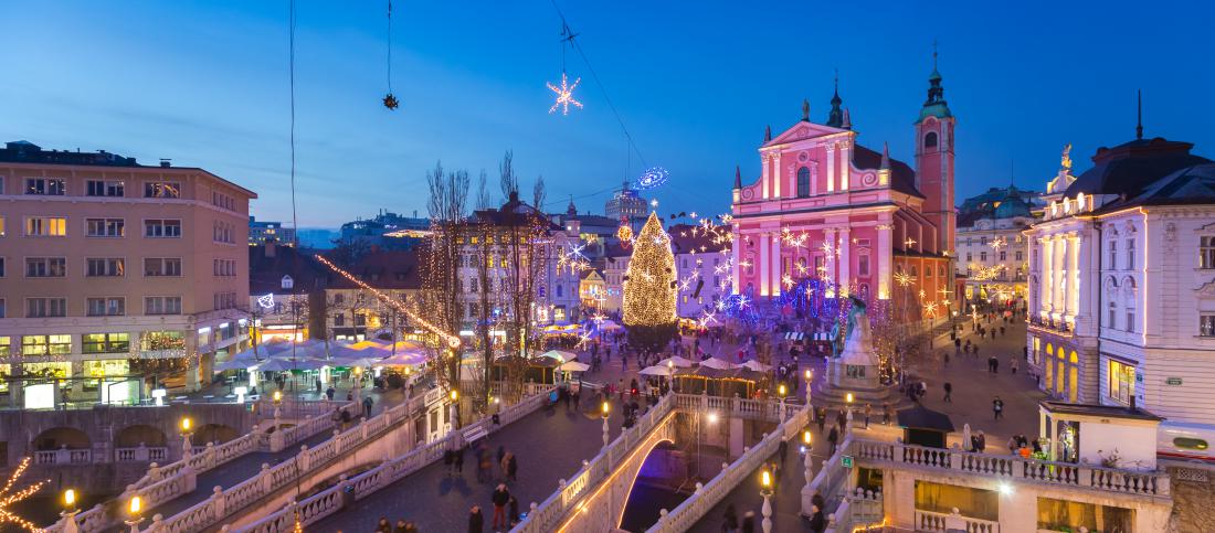  Ljubljana med z božičnimi lučkami najbolj obsedenimi mesti